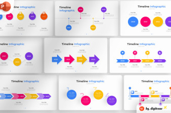 Year Timeline PowerPoint Infographic Template
